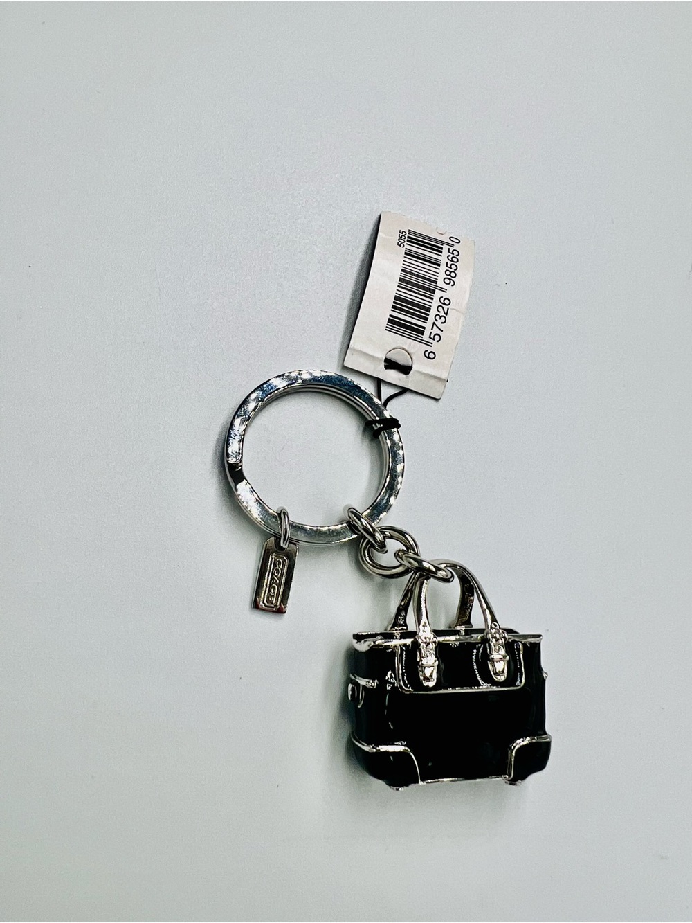 Rare Vintage Coach 3D Gallery Tote Purse Keychain / Bag Charm NWT